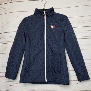 Tommy Hilfiger Navy Quilted Puffer 3 in 1 All Weather Jacket